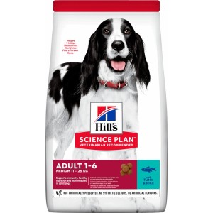 Hill's Science Plan Adult Medium 2.5kg Dry Food for Medium Breed Adult Dogs with Rice / Tuna