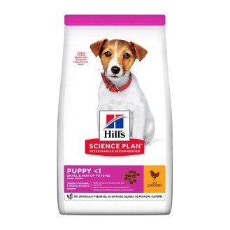 Hill's Science Plan Puppy <1 Small & Mini 6kg Dry Food for Small Breed Puppies with Chicken