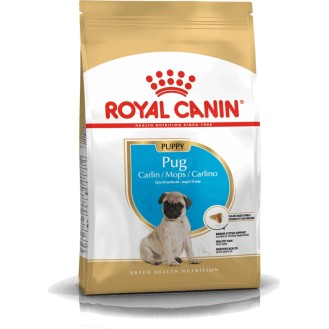 Royal Canin Pug Junior 1.5kg Dry Food for Small Breed Puppies with Corn / Poultry / Rice