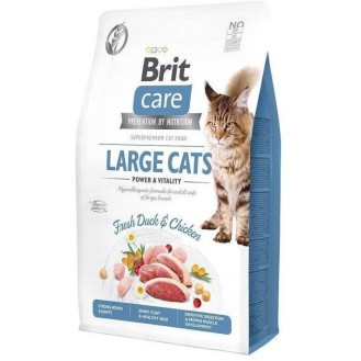 Brit Large Cats Power&Vitality Dry Food for Adult Cats with Chicken / Duck 2kg