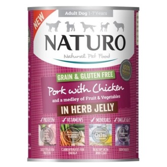Naturo Grain & Gluten Free Chicken / Pork 390gr