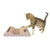 Cardboard scratching board with 2 balls 47x25,5x9,5h cm.