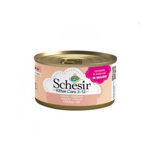 Schesir KItten Care 3-12 Liquid Food for Juvenile Cats in Can with Chicken 85gr