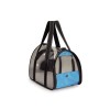 Carrier with transparent cover 42x25x25cm 1 red + 1 blue 