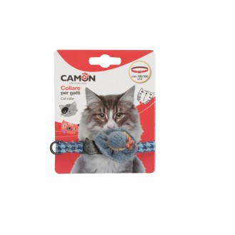 Decorated polyester cat collar, 10mm x 200/300mm, model A 3 patterns 