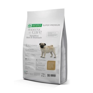 NATURES PROTECTION SUPERIOR CARE adult dogs small breeds with sensitive skin and stomach with lamb1.5kg